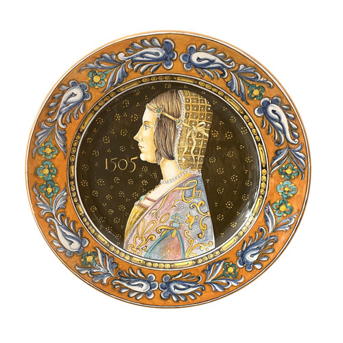 Hand painted Renaissance Wall Plate