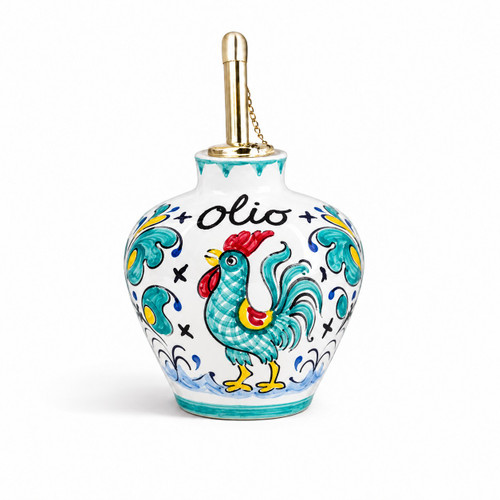 Oil Bottle Orvieto Italian ceramic Handmade
