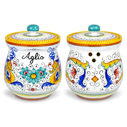 Raffaellesco-Garlic-Keeper-Hand-Painted-Deruta