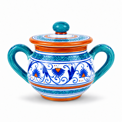 Sugar Bowl Penny - MOD Classic Hand Painted Italian Ceramics`