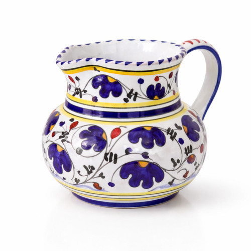 Deruta Pottery Rooster Pattern Blu