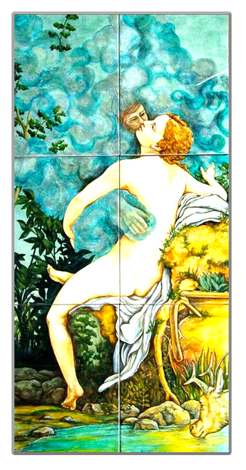 Zeus & Danae Ceramic Panel