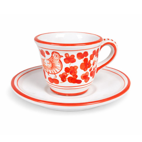 Corallo Rosso espresso cup and saucer