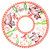 Pottery Itali dinner plate with pig Design