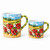 Umbria Traditional mug – hand-painted Italian majolica coffee mug, Deruta pottery made in Italy