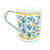 Deruta ceramics mug green water hand painted by mod deruta italy