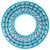 Table set light blue Peacock decoration