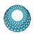 Peacock Light Blue place setting stacked, Italian dinnerware set with peacock feathers in bright turquoise – hand-painted Italian majolica, Deruta pottery made in Italy