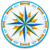 Ceramic Stone Table_compass rose by mod deruta