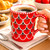 Deruta Pottery Mug Peacock Red