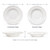 Pasta bowl size guide: scalloped and smooth edge, 9.8 in (25 cm) diameter, 1.6 in (4 cm) high – hand-painted Italian majolica, Deruta pottery made in Italy