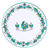 Italian ceramic pizza plat galletto green