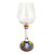 Italian ceramic wine glass