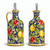 Italian-Pottery-Vinegar-Bottle-Capri-Pattern