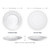 Salad plate size guide: scalloped and smooth edge, 8.7 in (22 cm) diameter, 1.2 in (3 cm) high – hand-painted Italian majolica, Deruta pottery made in Italy