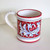 Italian Pottery Mug La colomba_ROSSO