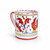 Italian Ceramic Mug rooster pattern made in italy