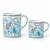 Dew Traditional mug, blue and white decoration – hand-painted Italian majolica coffee mug, Deruta pottery made in Italy