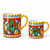 Corallo Traditional mug – hand-painted Italian majolica coffee mug, Deruta pottery made in Italy