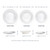Place setting size guide: 11 in dinner plate, 9.8 in pasta bowl, 8.7 in salad plate, scalloped or smooth edge – hand-painted Italian majolica, Deruta pottery made in Italy