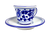 Mod Deruta Espresso Cup and Saucer - Arabesco Blu