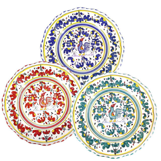 Italian ceramic dinner plate Deruta Majolica