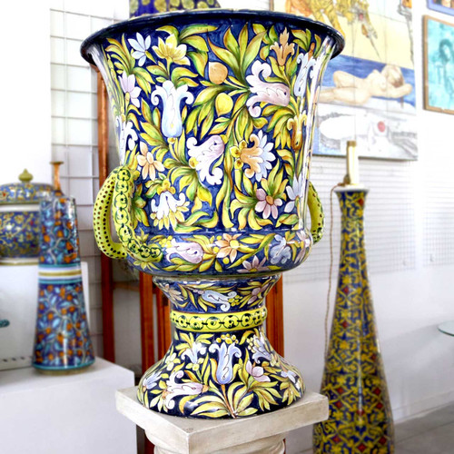 Italian pottery large vase | Ceramic From Italy | Authentic