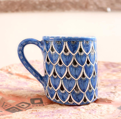 Spode BLRGE5110-X Blue Room Mug-Geranium, Ceramic
