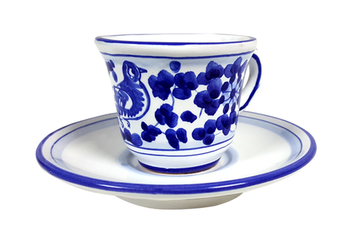 Espresso Cup & Saucer - Arabesco Turchese