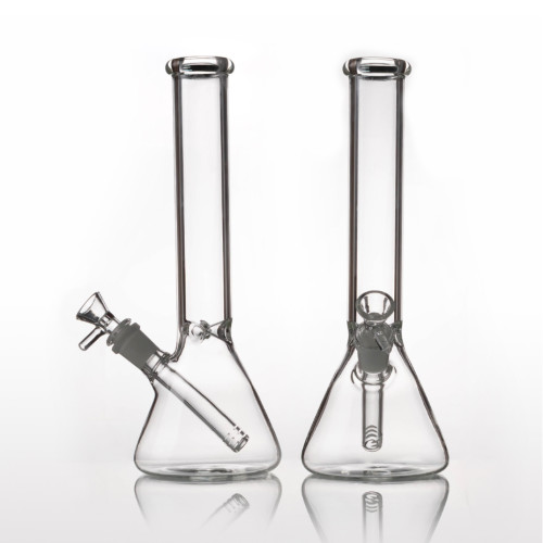 Simple Glass Beaker with Ice Notches, Clear - 8'' Simple Glass Beaker with Ice Notches, Clear - 8''