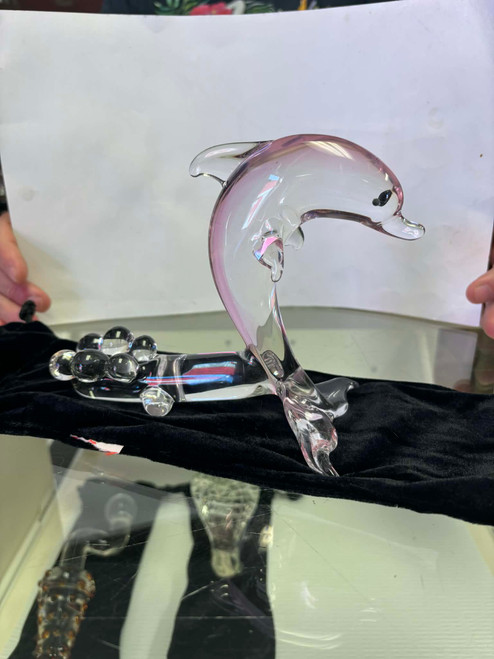THE DOLPHIN GLASS DILDO