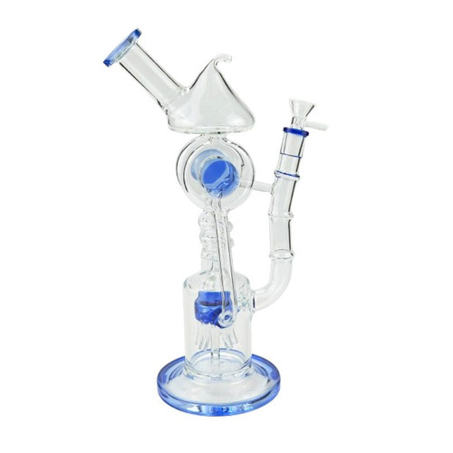 12" 5MM Recycler Glass Bong