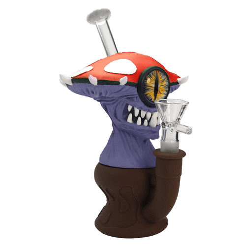 7" Vinyl Mushroom Monster Water Pipe