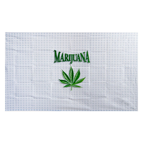 Marijuana cannabis imagery to convey a message of freedom Leaves Flag