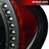 2003-2005 Dodge Neon LED Tail Lights (Matte Black Housing/Clear Lens)
