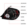 2003-2005 Dodge Neon LED Tail Lights (Matte Black Housing/Clear Lens)