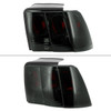 1999-2004 Ford Mustang Tail Lights (Chrome Housing/Smoked Lens)