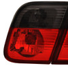 1999-2001 BMW E46 3 Series Sedan Tail Lights (Chrome Housing/Red Smoked Lens)