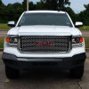 2014-2015 GMC Sierra 1500 Black Heavy Duty Steel Front Bumper w/ LED Light Ports