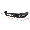 2014-2015 Chevrolet Silverado 1500 Black Heavy Duty Steel Front Bumper w/ LED Light Ports