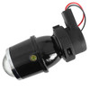 Universal 12V/55W H3 Projector Fog Lights Kit w/ Mounting Brackets (Black Metal Housing/Glass Lens)