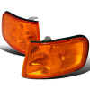 1994-1997 Honda Accord Corner Lights (Chrome Housing/Amber Lens)