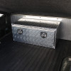 Universal 36" Heavy Duty Silver Aluminum Underbody Truck Tool Box w/ T-Handle Latches, Locks, & Keys