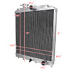 1992-2000 Honda Civic EG EK Del Sol S/Si Manual Transmission 2-Row Aluminum Performance Radiator