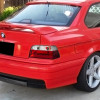 1992-1998 BMW E36 3 Series Coupe/Convertible LED Tail Lights (Chrome Housing/Red Clear Lens)