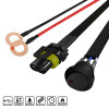 Universal 9' 12 Gauge Fog Lights Wiring Harness Kit w/ 1 Connector, Fuse, On/Off Switch, & Relay