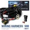 Universal 9' 12 Gauge Fog Lights Wiring Harness Kit w/ 1 Connector, Fuse, On/Off Switch, & Relay