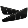 2005-2014 Ford Mustang Matte Black Textured ABS Quarter Window Louvers