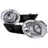 2008-2011 Toyota Highlander H11 Fog Lights Kit (Chrome Housing/Clear Lens)