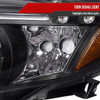 2009-2010 Toyota Corolla Dual Halo Projector Headlights (Matte Black Housing/Clear Lens)